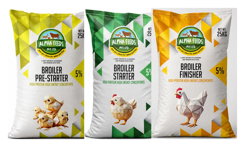Alpha Feeds Broiler 5% concentrate range