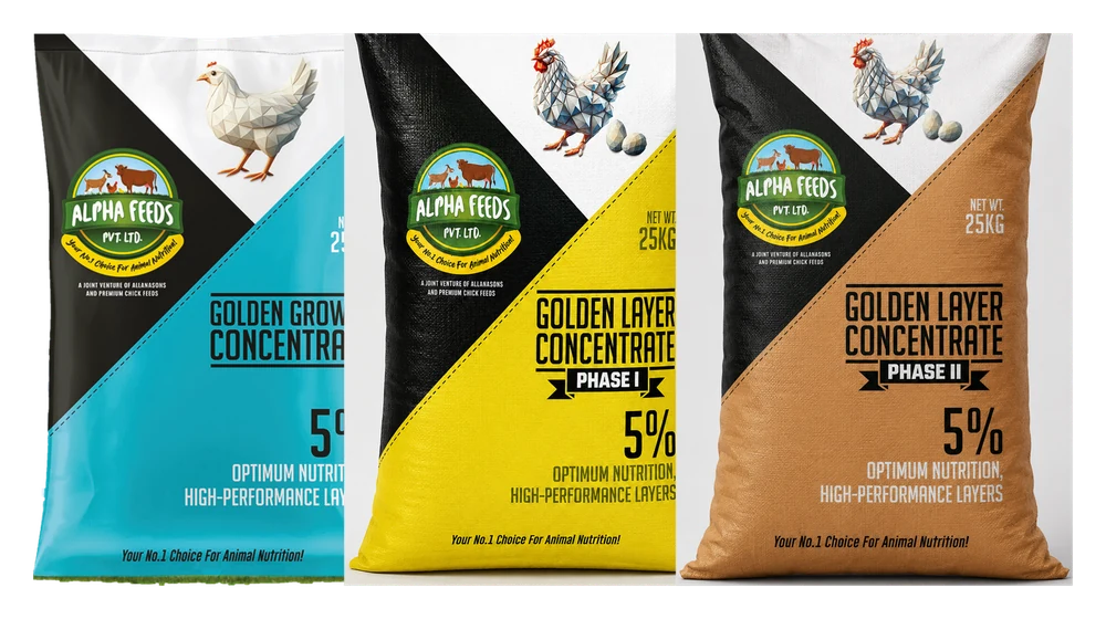 Alpha Feeds Golden layer concentrate range