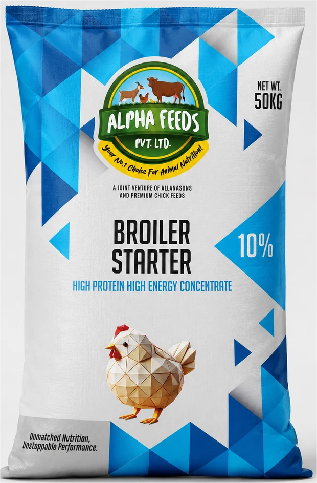 Alpha Feeds Broiler 10% Starter concentrate bag