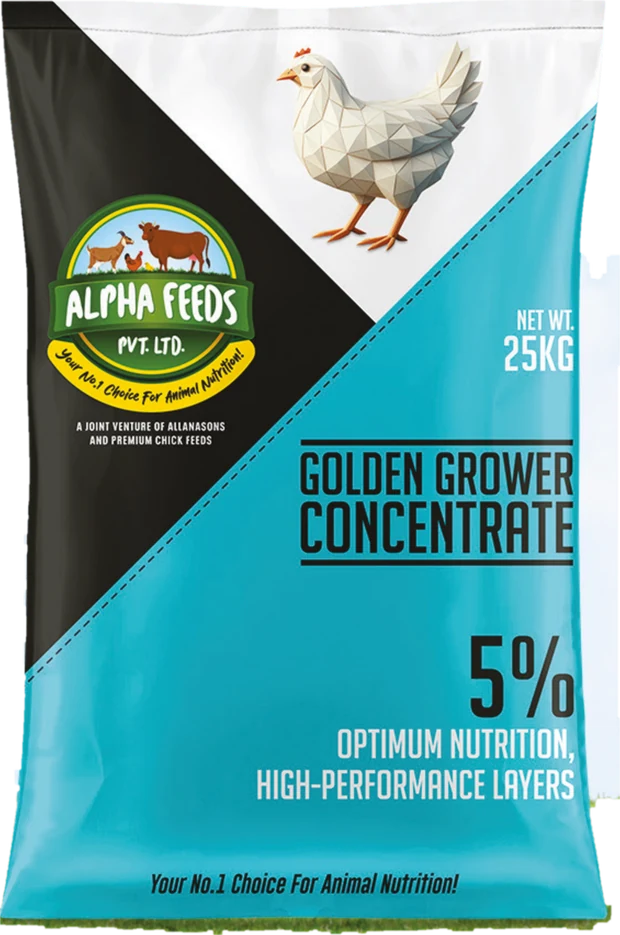 Alpha Feeds Golden Grower Concentrate 5% bag