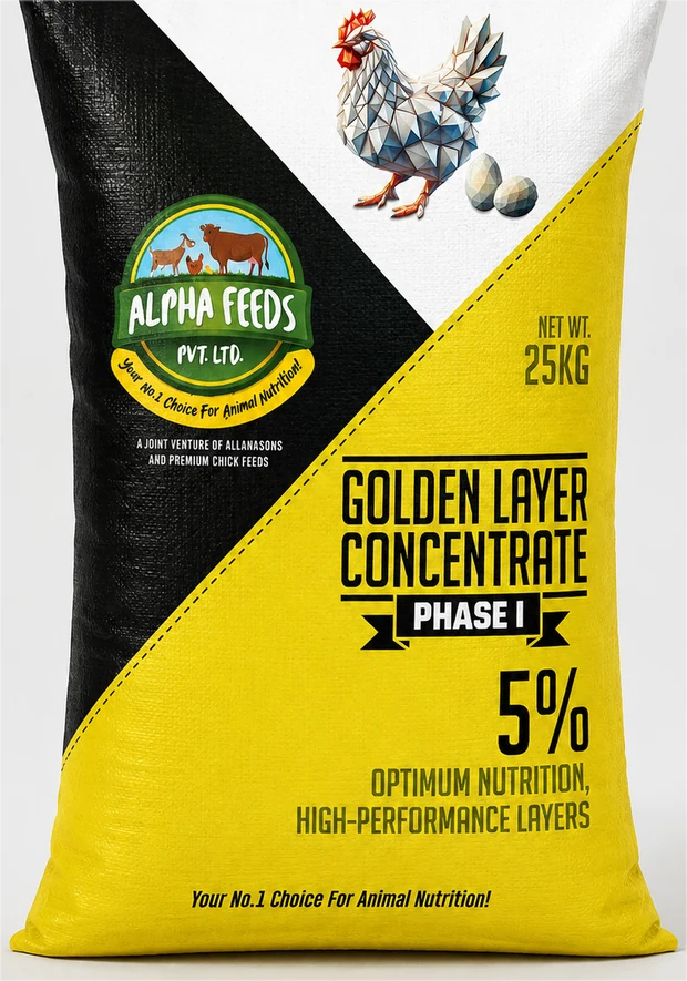 Alpha Feeds Golden Layer Concentrate Phase I bag